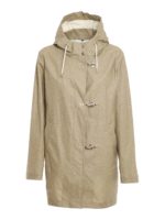 Cappotto in lino misto cotone resinato