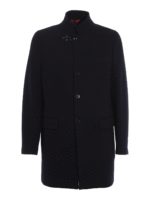 Cappotto in misto lana rasata