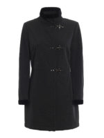 Cappotto in tecno tessuto e velluto