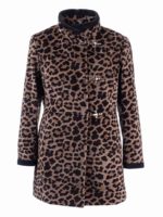 Cappotto Virginia con motivo leopardato
