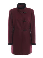 Cappotto bordeaux Virginia a tre ganci