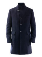 Cappotto in misto lana con gancetto