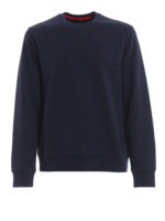 Felpa in misto cotone blu