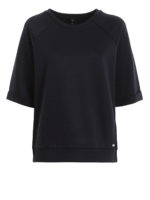 Felpa in viscosa con maniche a tre quarti