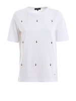 T-shirt in cotone con cristalli