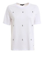 T-shirt con dettaglio cristalli sul fronte