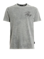 T-shirt in cotone melange con stampa logo