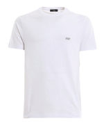 T-shirt in jersey con logo lettering gommato