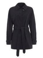 Trench in nylon blu scuro