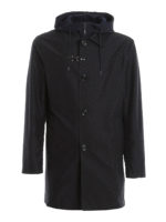 Trench con cappuccio in jersey