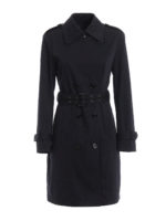 Trench in twill di cotone stretch