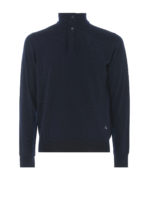 Pull Col Roule - Bleu