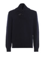 Maglione in lana con collo sciallato