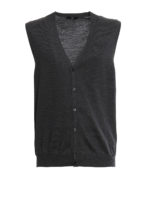Gilet grigio in lana vergine