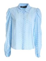 Camicia in pizzo azzurra