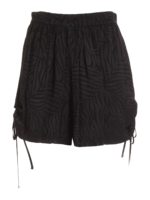 Shorts stampa animalier neri