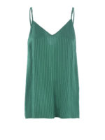 Top in raso con scollo a V