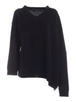 Pullover asimetrico nero