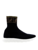 Sneakers a calzino con monogramma