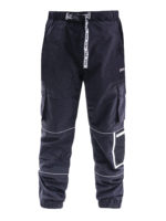 Pantaloni cargo con profili a contrasto