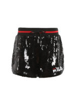 Shorts Kiku sportivi con paillettes all-over