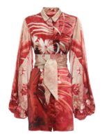 Mini-abito in stampa floreale