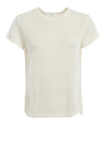 T-shirt in lino melange