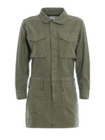 Vestito corto verde militare