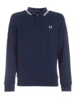 Felpa blu con ricamo logo