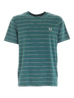 T-shirt a righe verde
