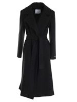 Cappotto nero con revers classico