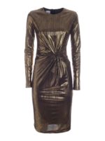 Abito oro laminato con intreccio