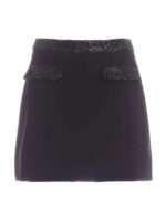 Gonna nera con micro paillettes