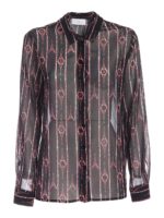 Camicia in giorgette nera