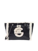 Shopper nera in pelle sintetica