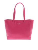 Borsa a spalla fucsia con stampa logo