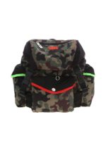 Zaino verde motivo camouflage