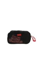 Beauty case nero con stampa