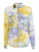 Giacca-camicia tie dye con paillette