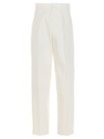 Pantalone bianco con pinces