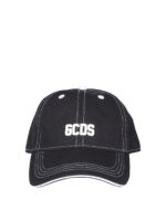 Cappello da baseball nero con logo 3D