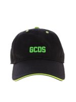 Cappello nero con logo verde