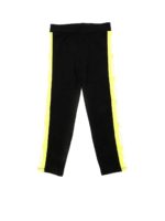 Leggings neri con bande logate