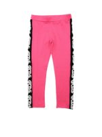 Leggings fucsia con bande logate