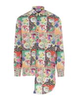 Camicia asimmetrica patchwork