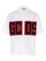 Camicia bianca con logo a contrasto