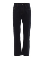 Jeans neri con patch gommata