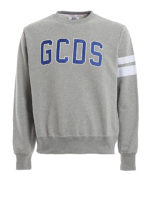 Felpa in cotone con ricamo logo lettering