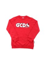 Felpa rossa con maxi logo