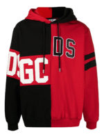 Felpa in cotone effetto patchwork